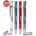 Union Printed, Promotional "Marvelous" Metal Stylus Clicker Pen